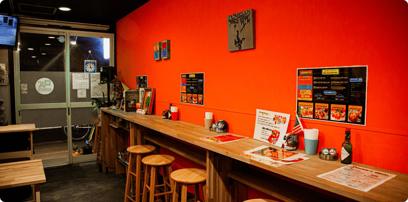 ロバブリトーの内装