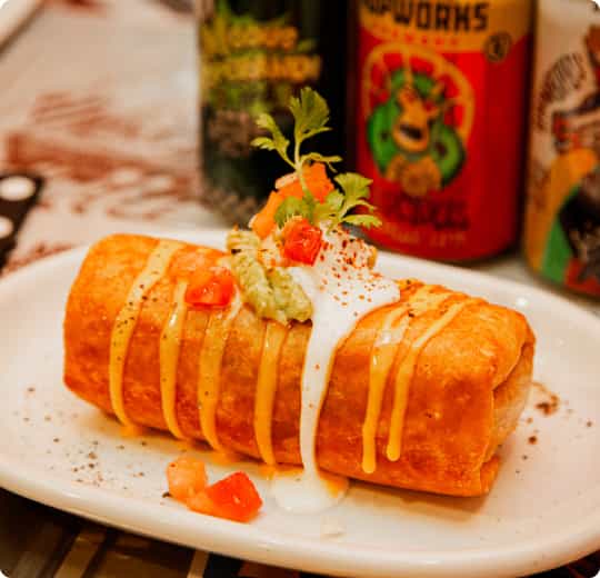 ロバブリトーの店内飲食メニュー