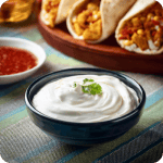 ロバブリトーのトッピング・サワークリーム